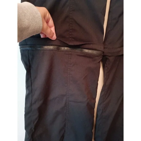 Prana Monarch‎ Women's Convertible Hiking Pants Size 12 Regular Black Zip Off - Picture 6 of 13